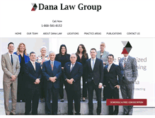 Tablet Screenshot of danalawgroup.com